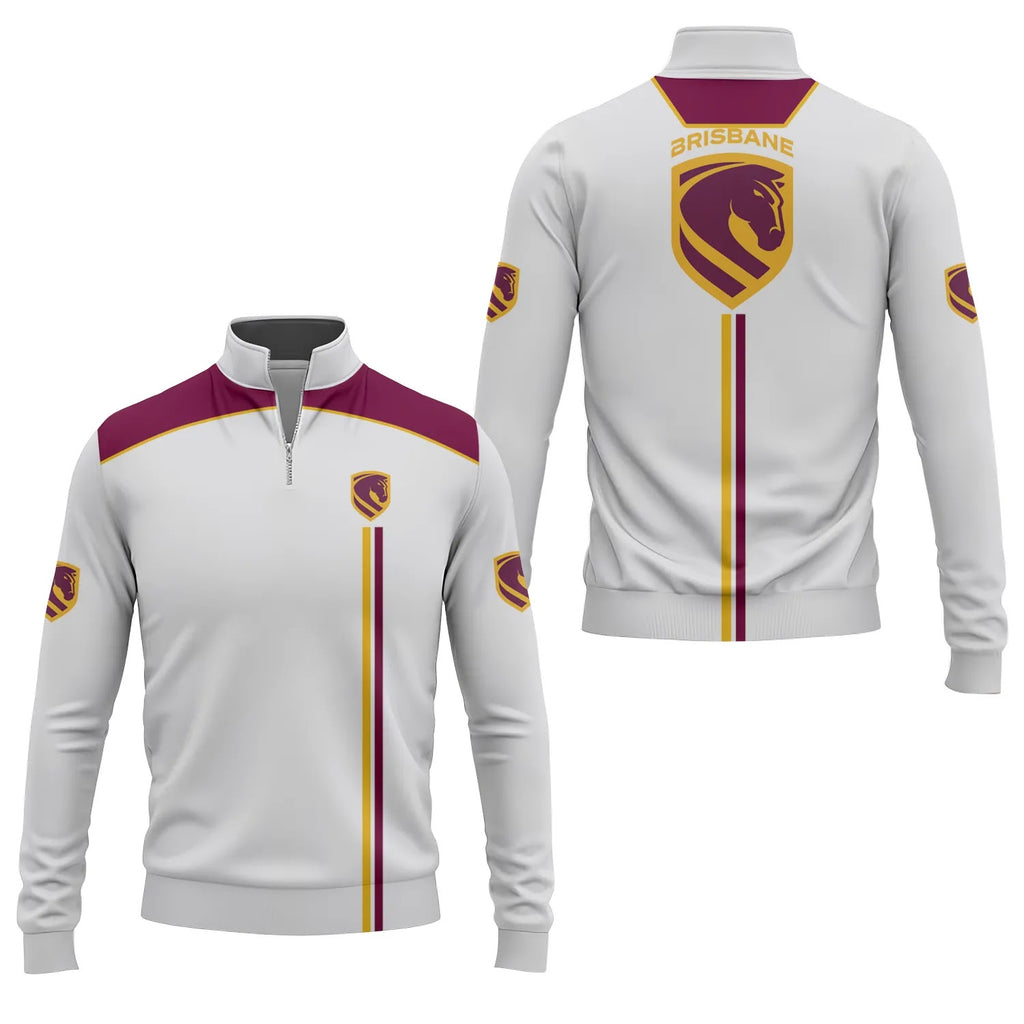 Brisbane Broncos Quarter-zip Pullover SC021