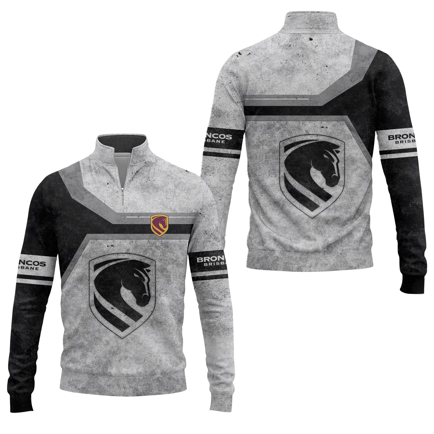 Brisbane Broncos Quarter-zip Pullover SC086