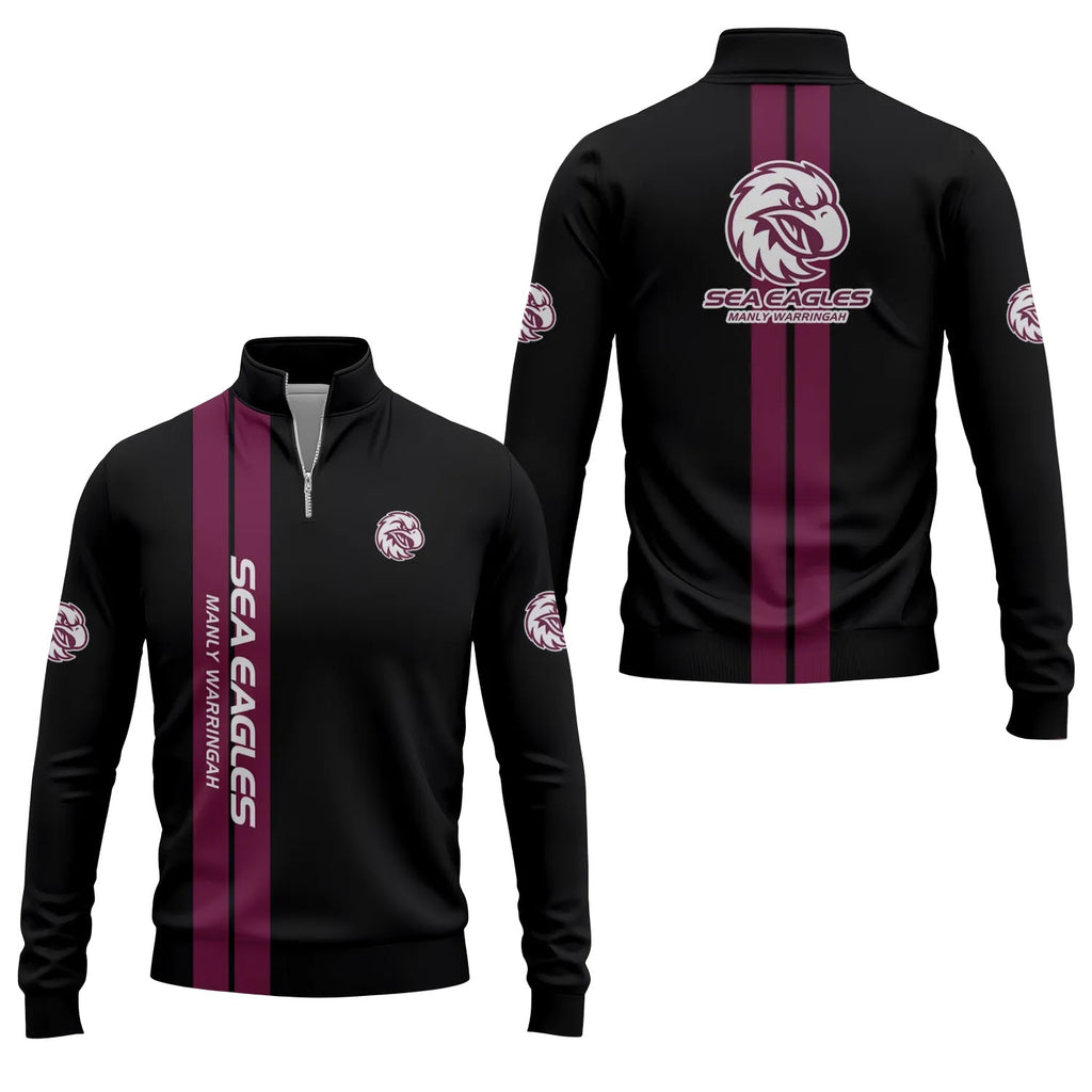 Manly Warringah Sea Eagles Quarter-zip Pullover SC013