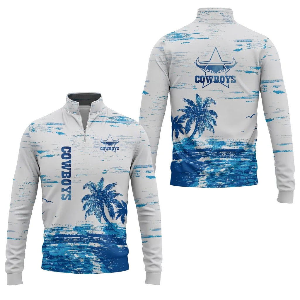 North Queensland Cowboys Quarter-zip Pullover SHW069