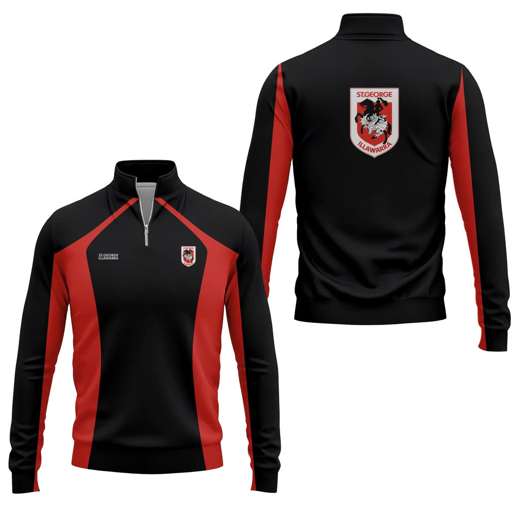St George Illawarra Dragons Quarter-zip Pullover SC048