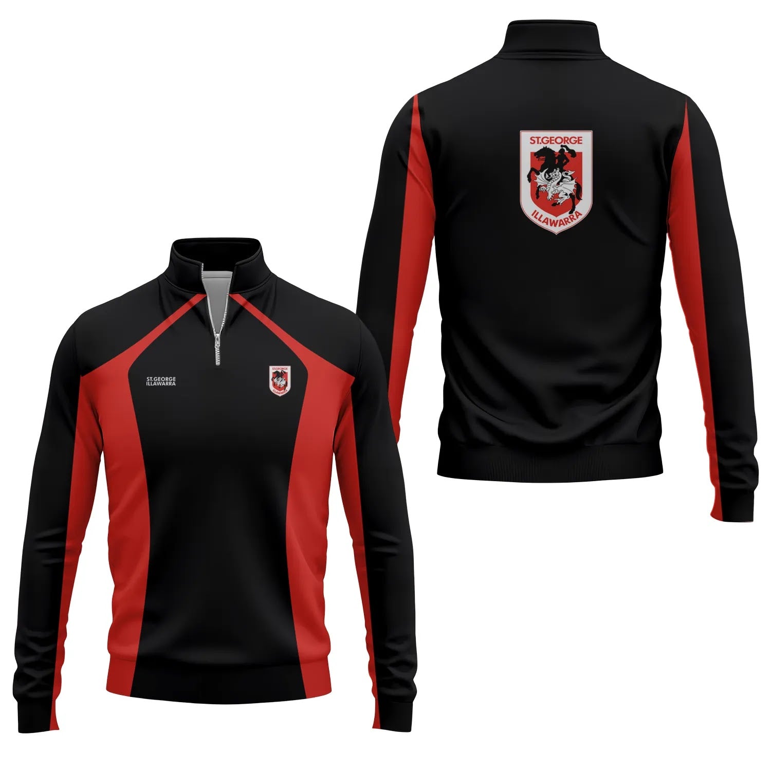 St George Illawarra Dragons Quarter-zip Pullover SC048
