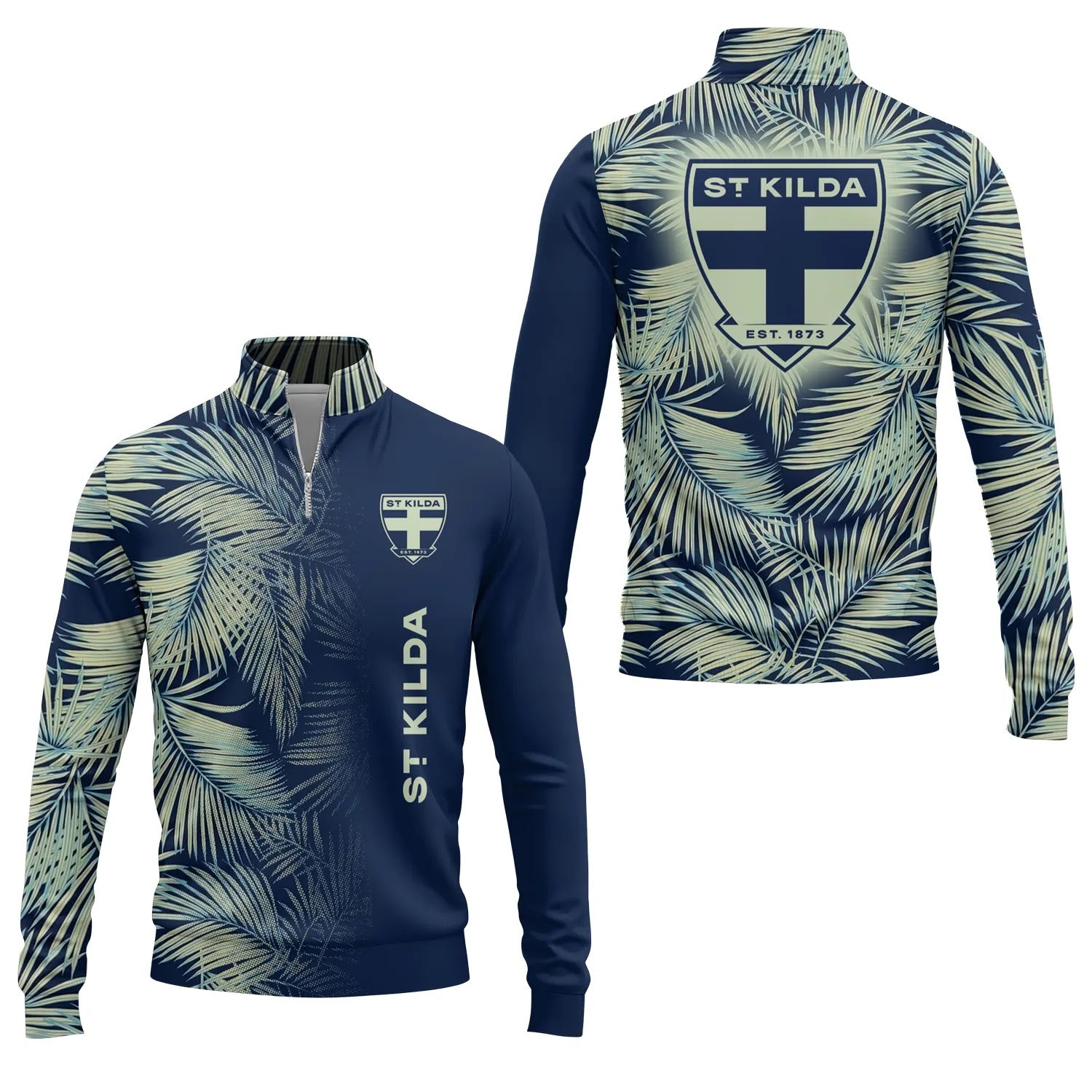 St Kilda Saints Quarter-zip Pullover SHW003