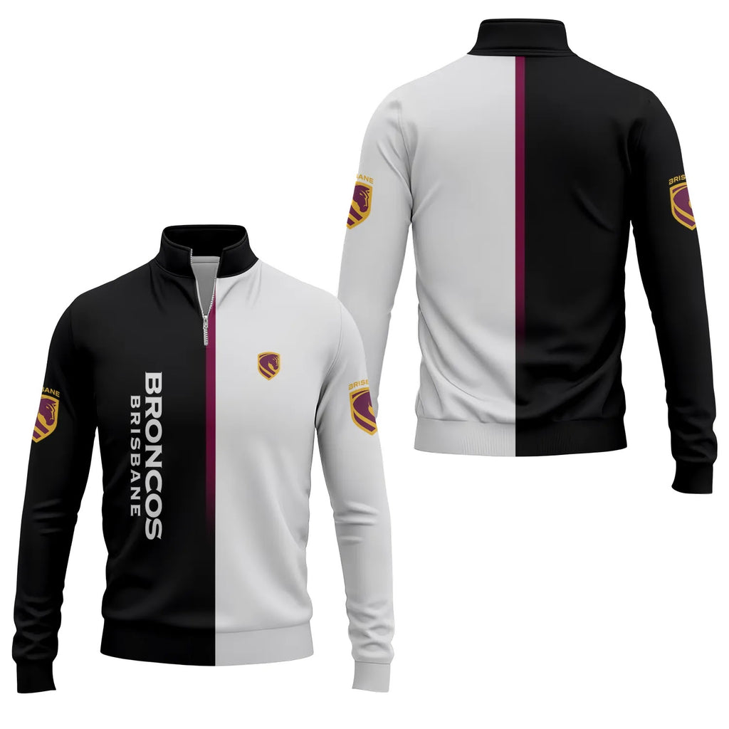 Brisbane Broncos Quarter-zip Pullover SC076