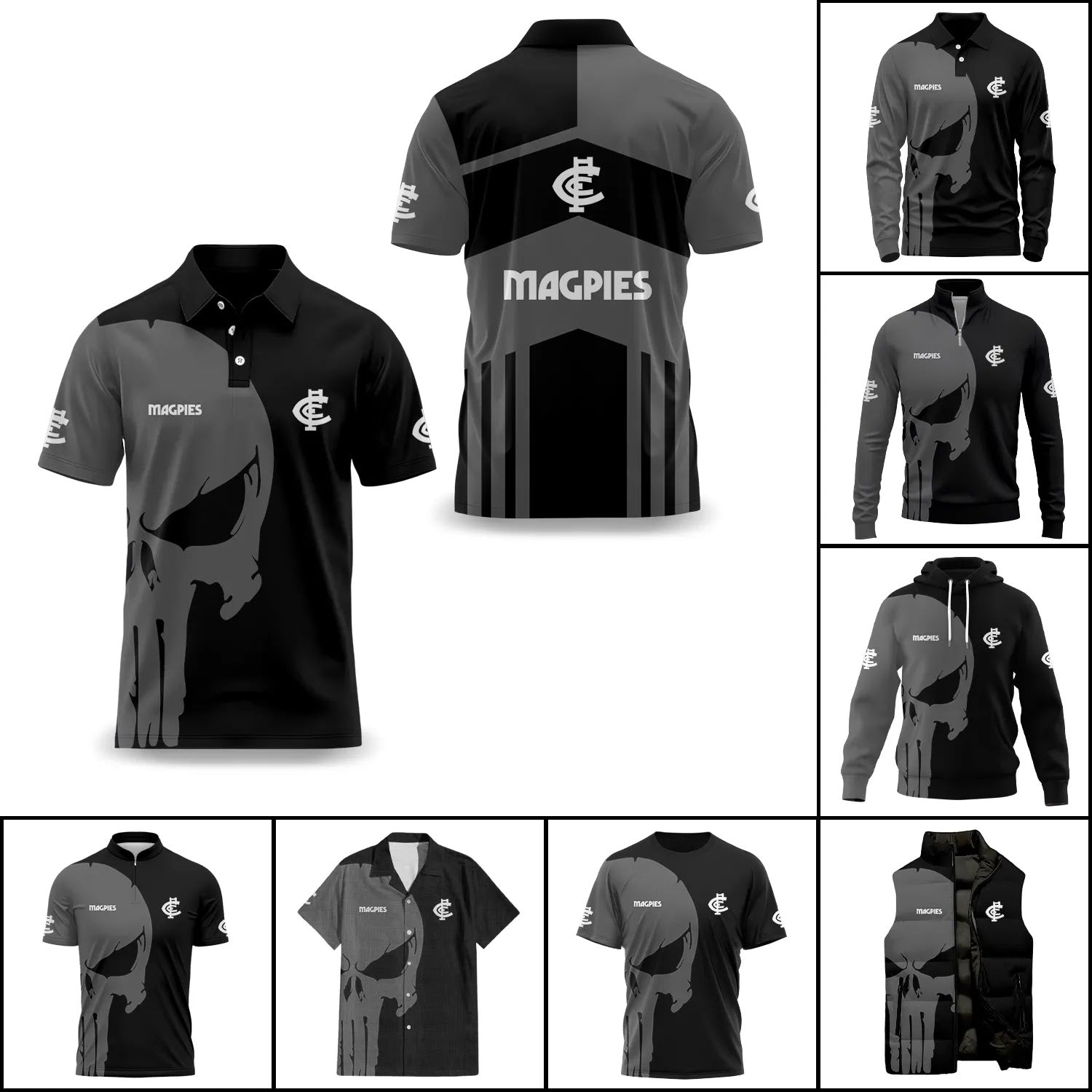 Collingwood Magpies Apparels SC026