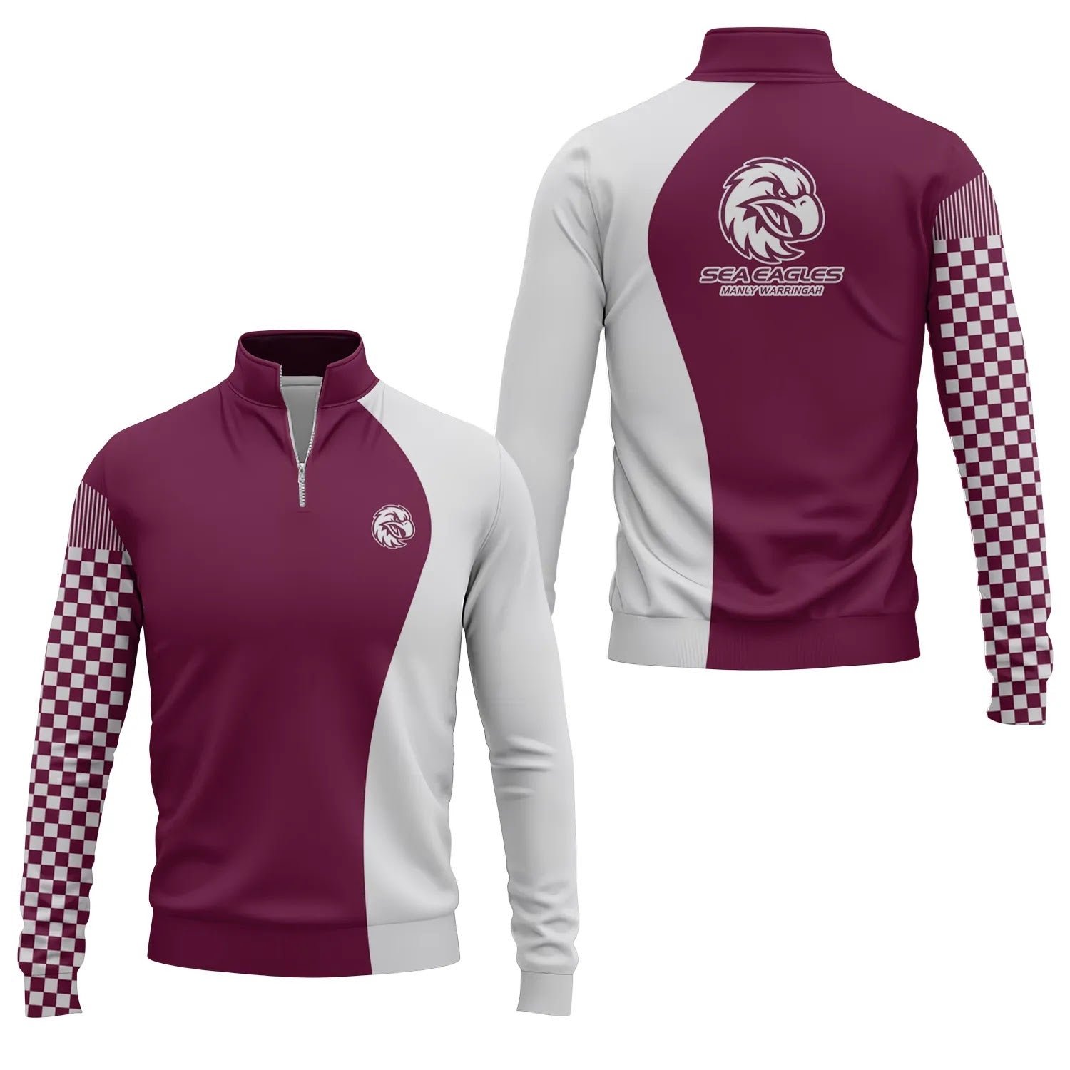 Manly Warringah Sea Eagles Quarter-zip Pullover SC073