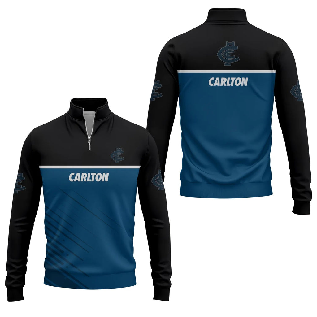 Carlton Blues Quarter-zip Pullover SC040