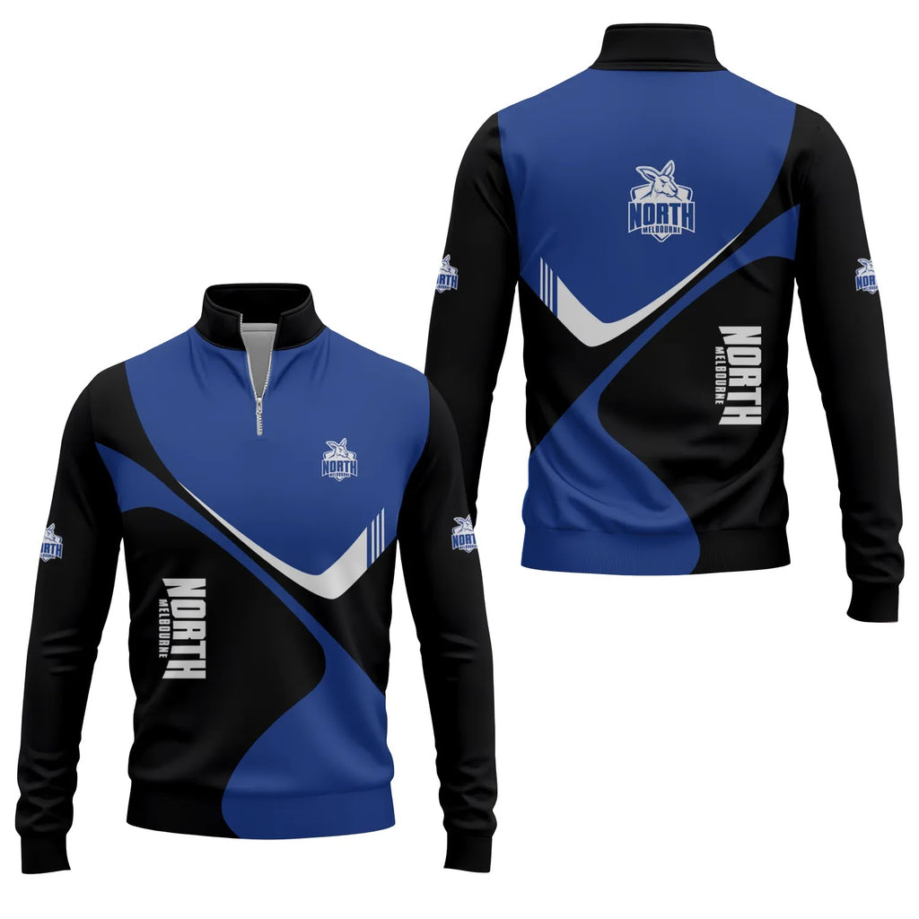 North Melbourne Kangaroos Quarter-zip Pullover SC058