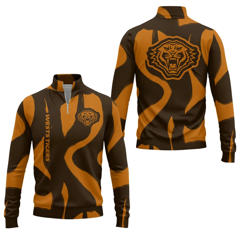 Wests Tigers Quarter-zip Pullover SHW068