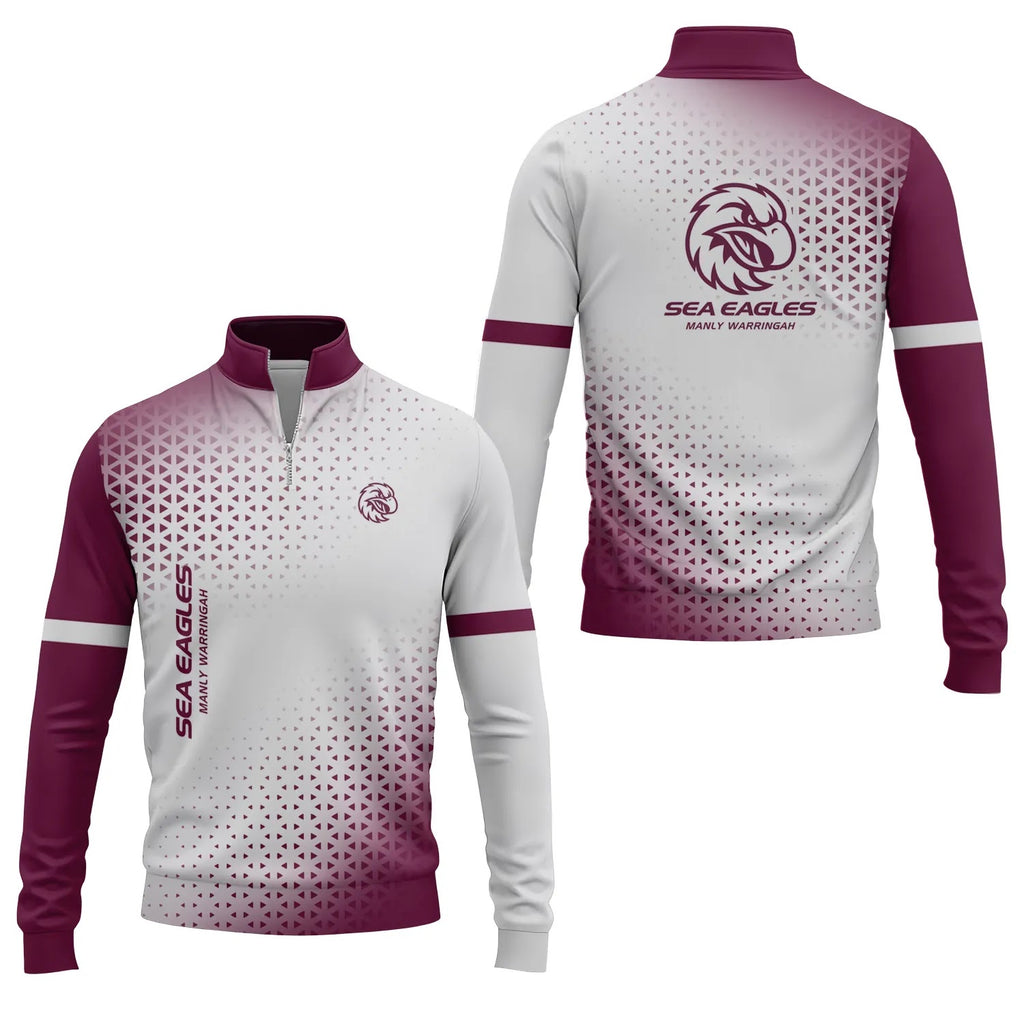Manly Warringah Sea Eagles Quarter-zip Pullover SC079