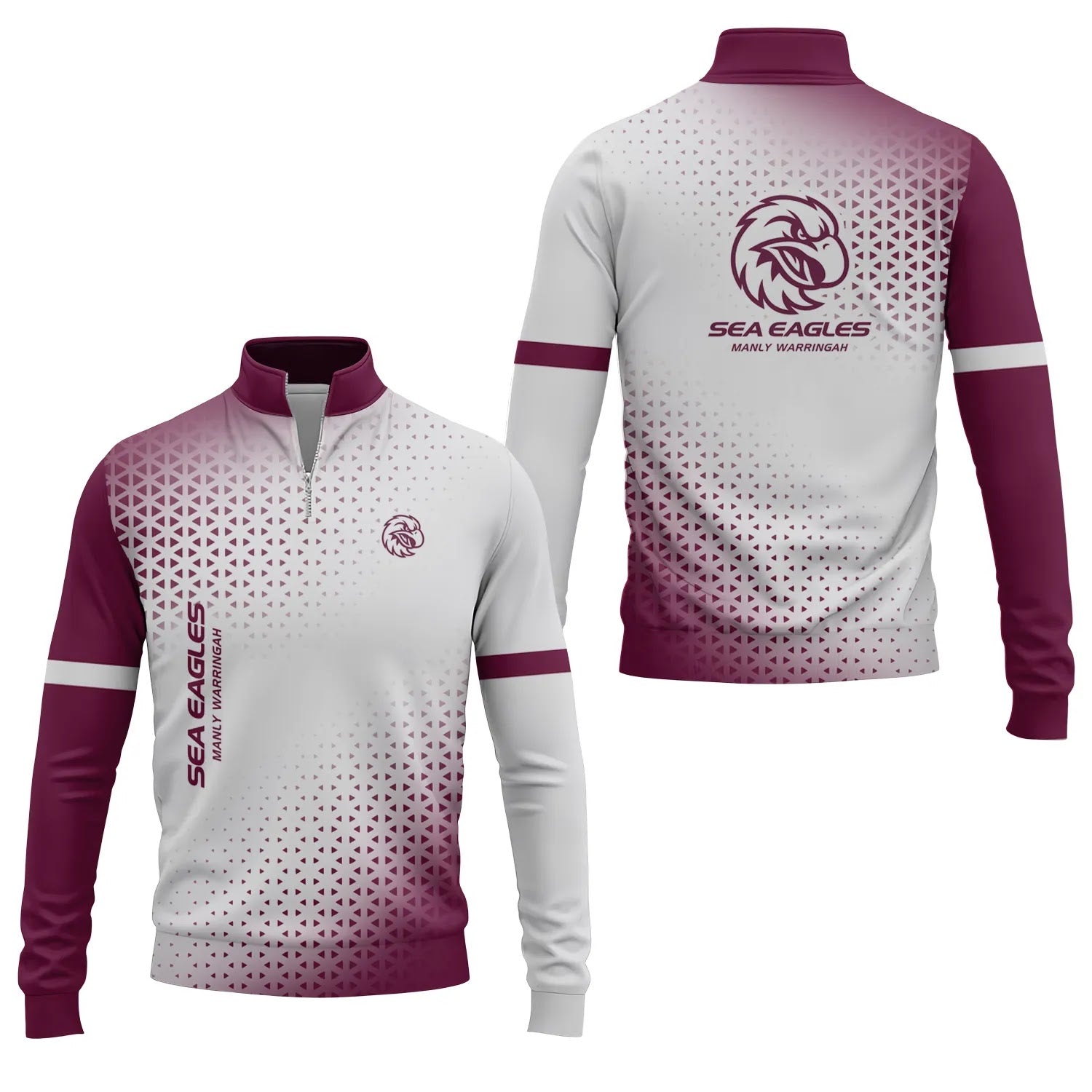 Manly Warringah Sea Eagles Quarter-zip Pullover SC079