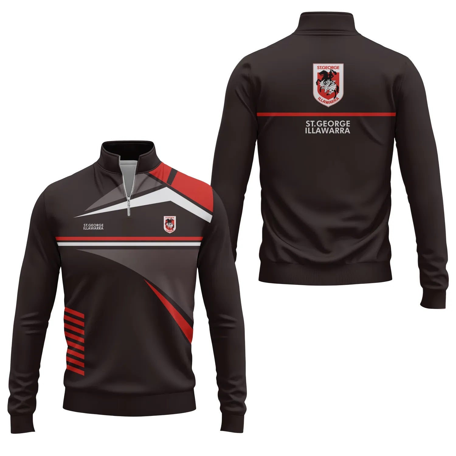 St George Illawarra Dragons Quarter-zip Pullover SC067