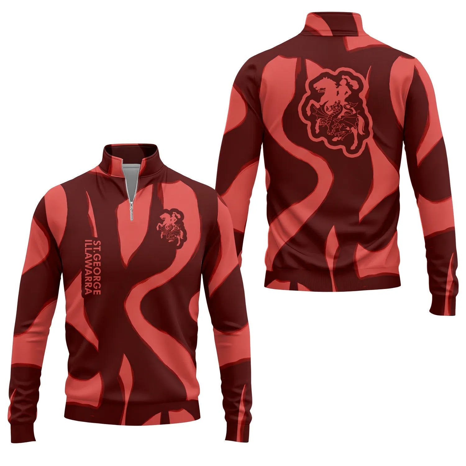 St George Illawarra Dragons Quarter-zip Pullover SHW068