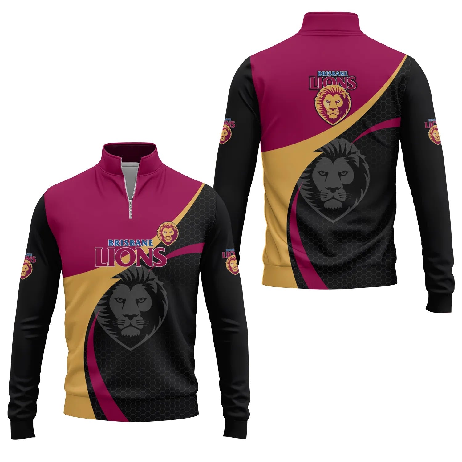 Brisbane Lions Quarter-zip Pullover SC002