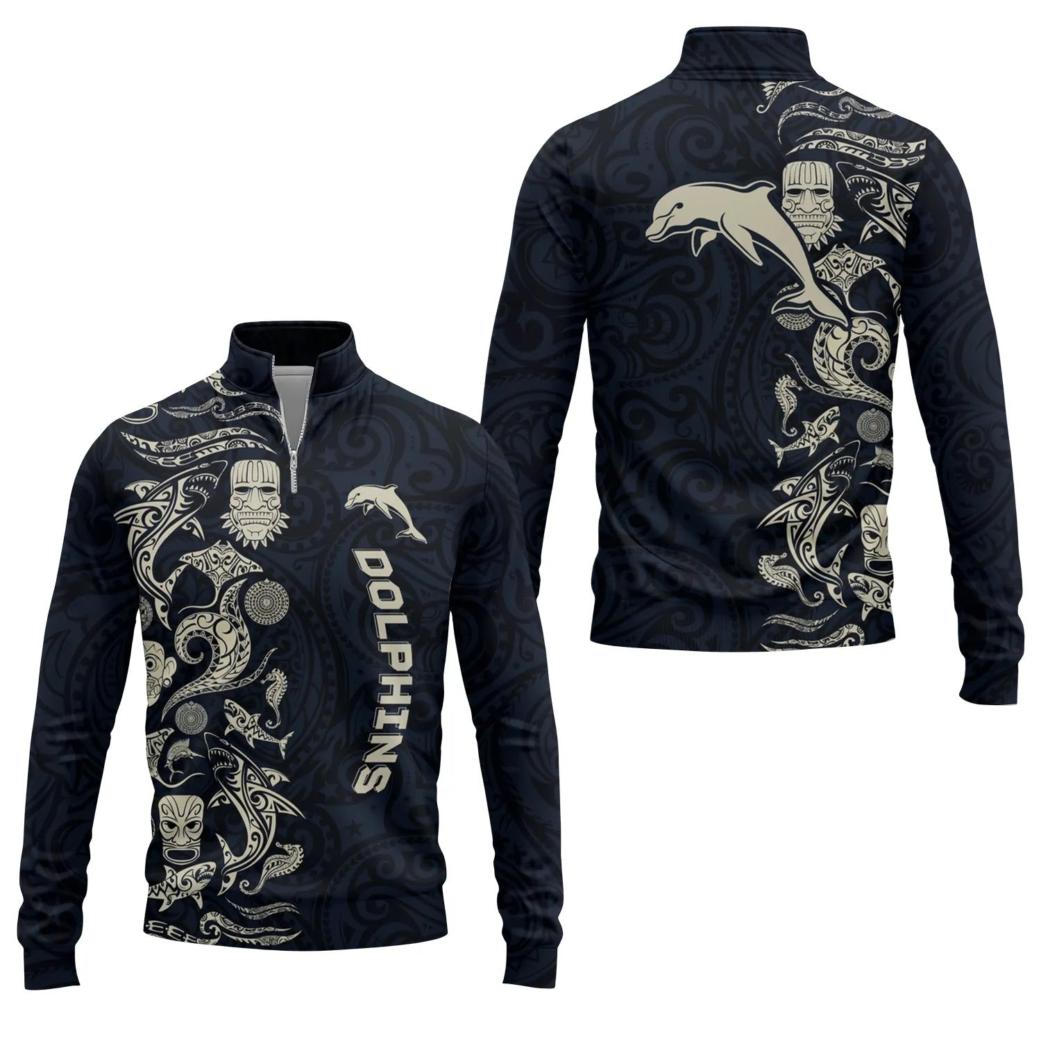 Dolphins Quarter-zip Pullover SHW033
