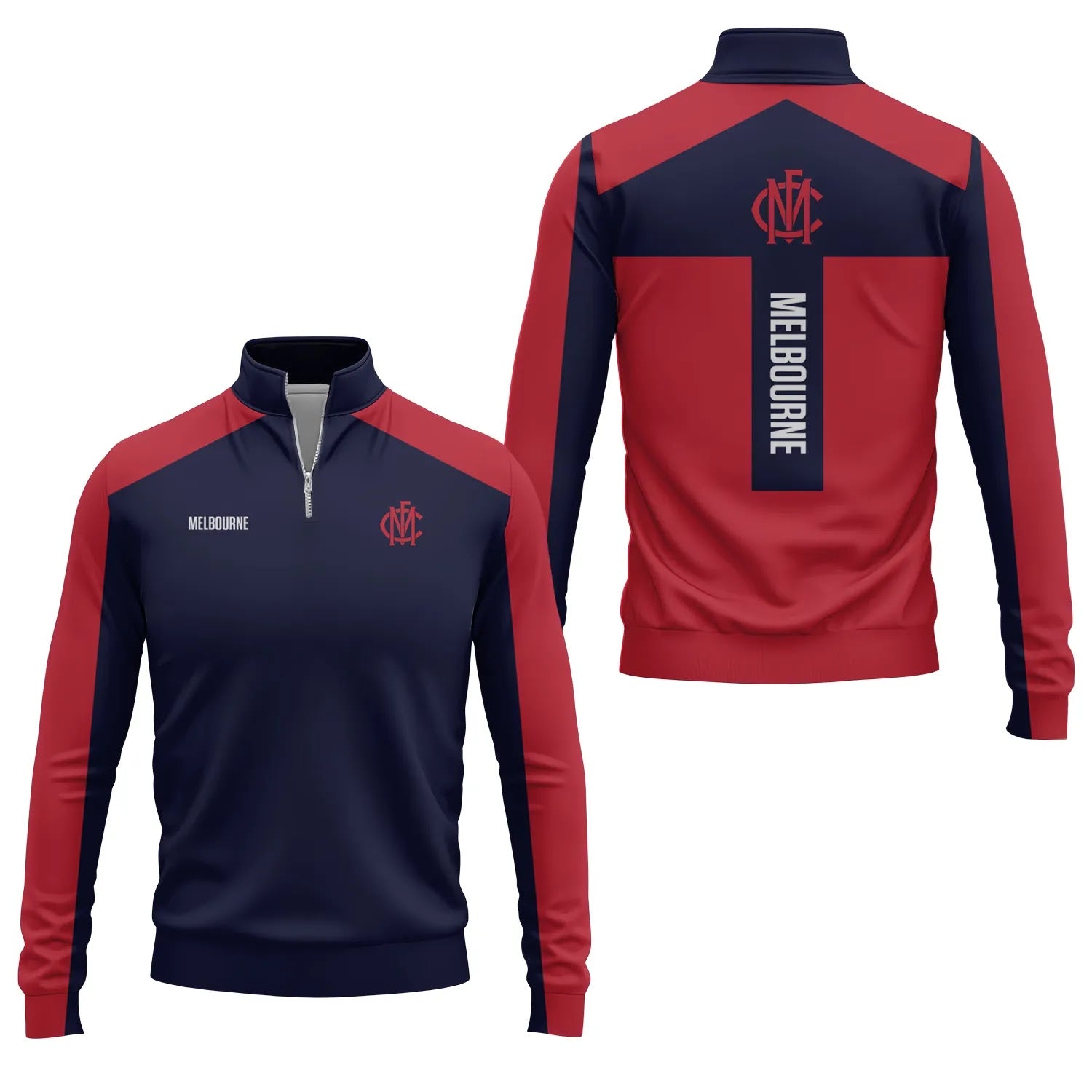 Melbourne Demons Quarter-zip Pullover SC008