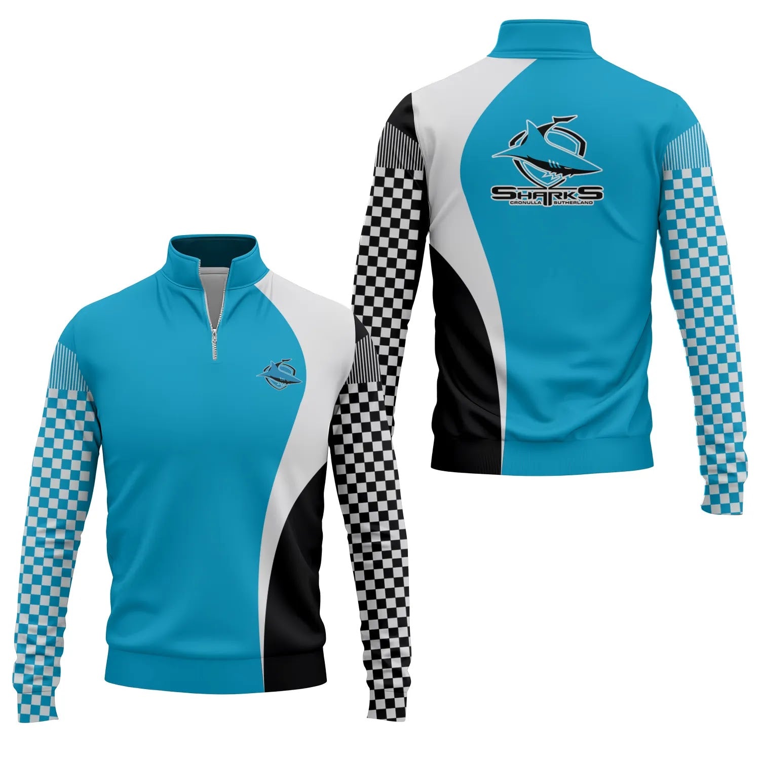 Cronulla-Sutherland Sharks Quarter-zip Pullover SC073