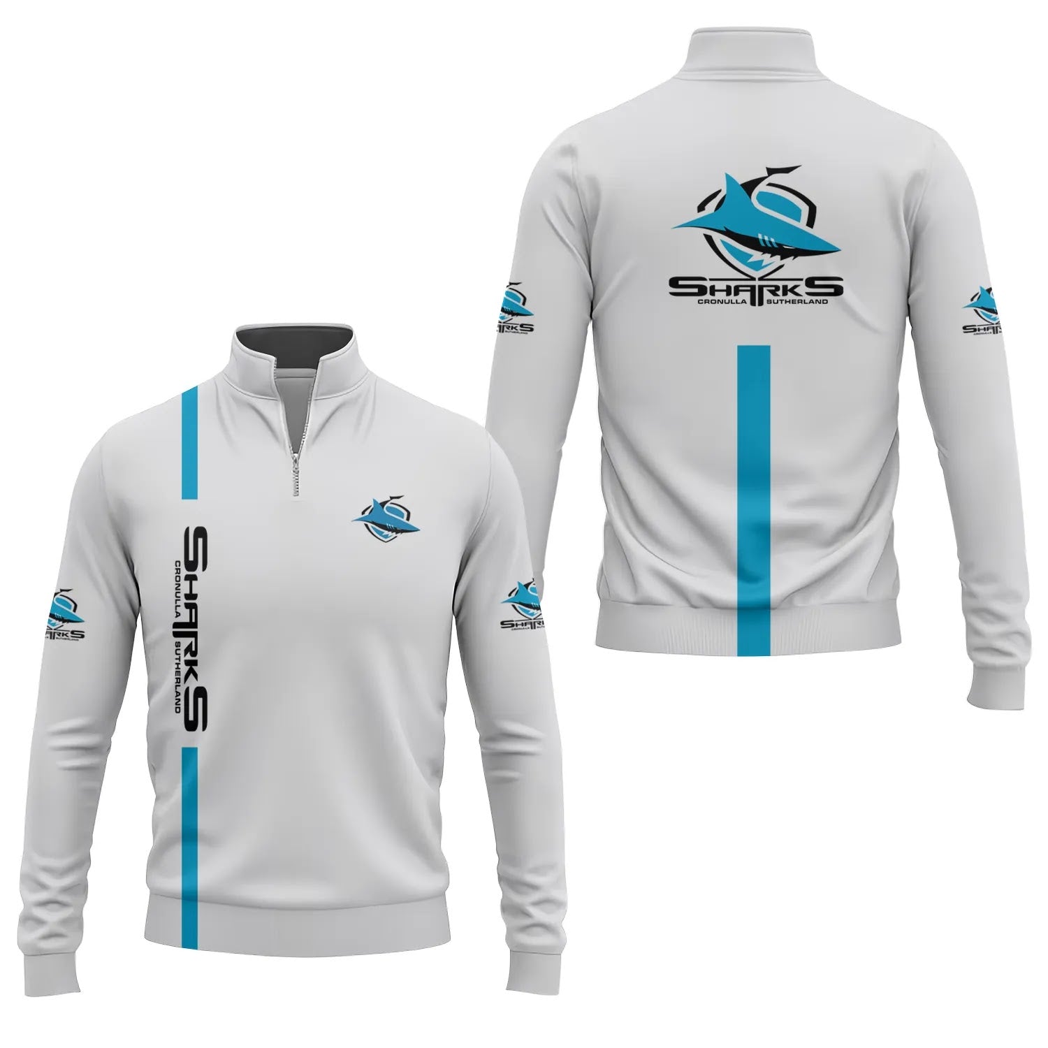 Cronulla-Sutherland Sharks Quarter-zip Pullover SC005