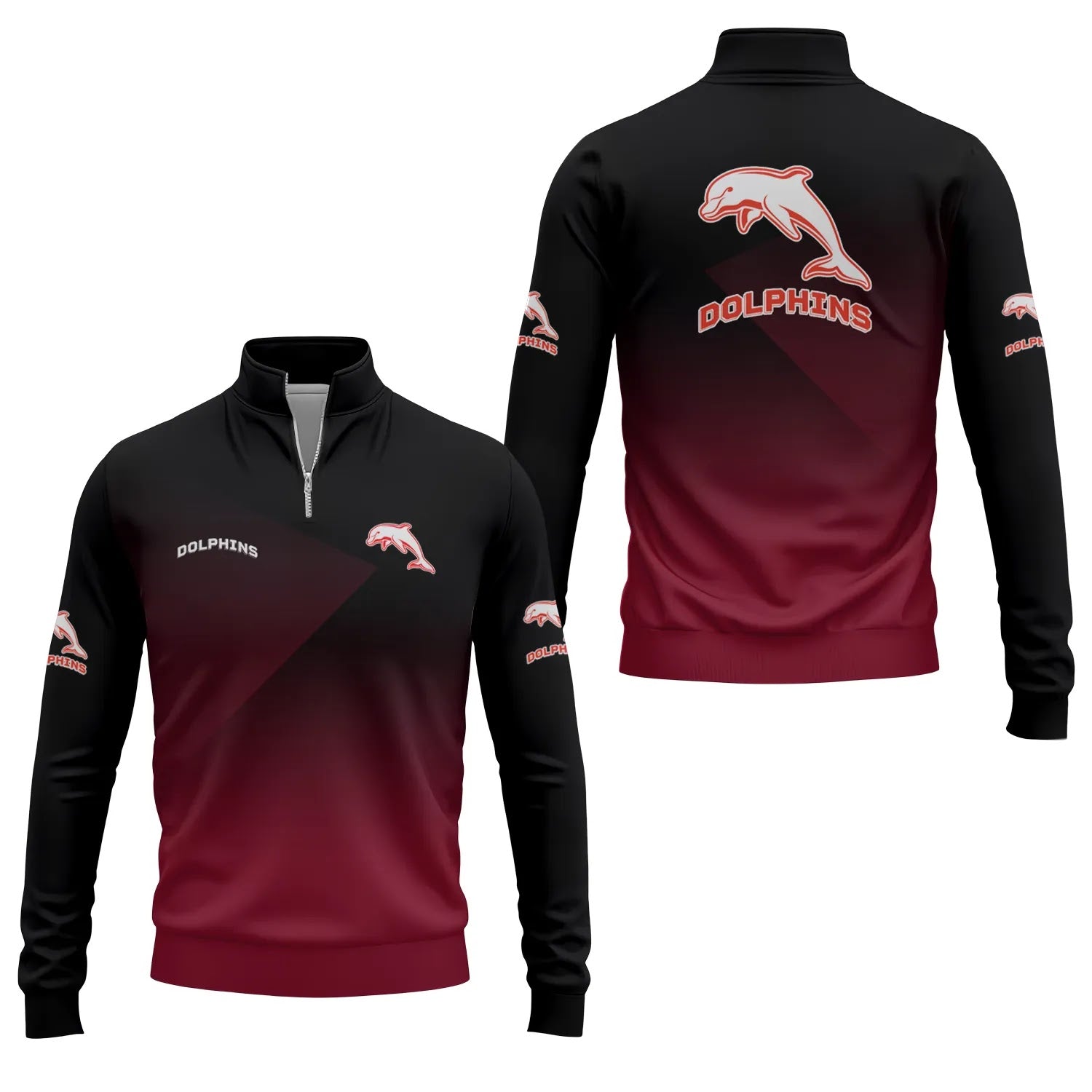 Dolphins Quarter-zip Pullover SC012