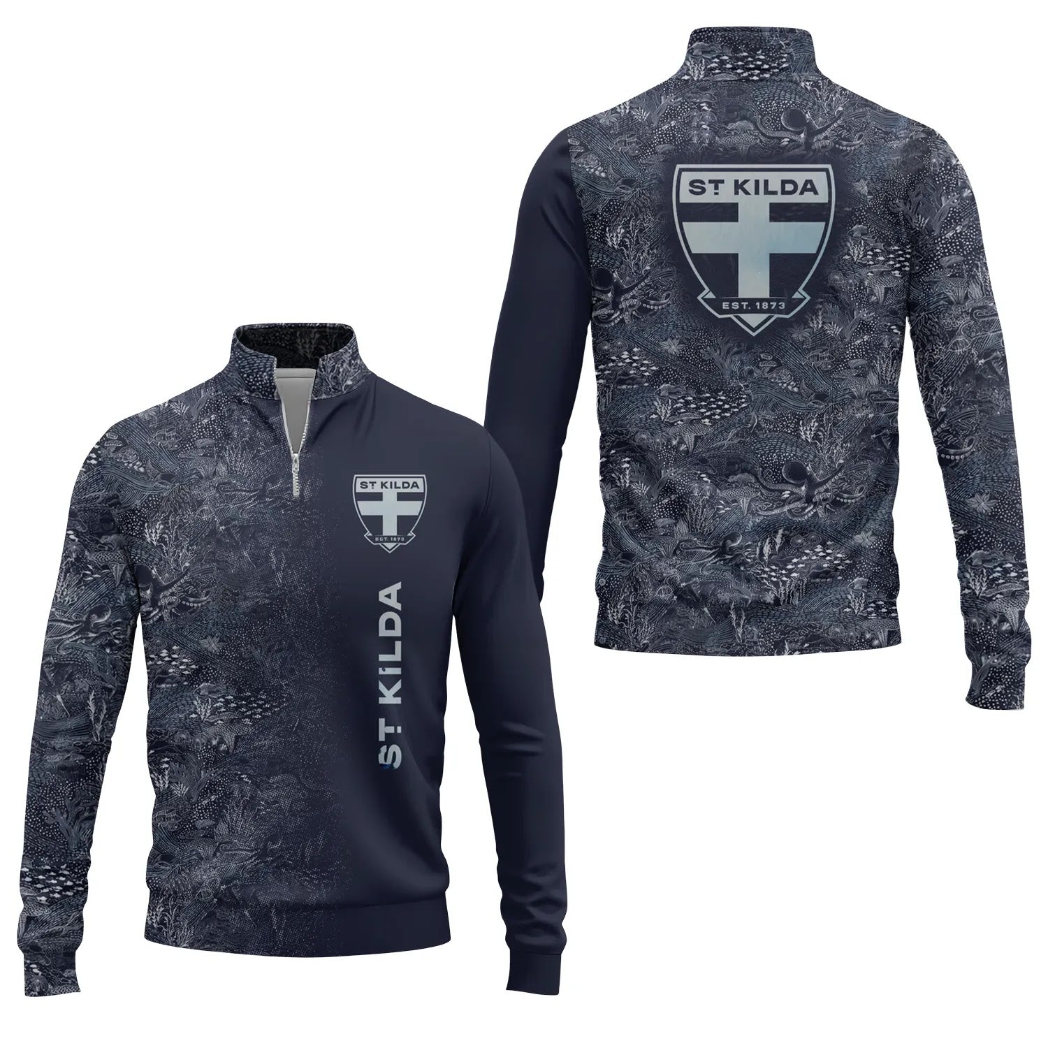 St Kilda Saints Quarter-zip Pullover SHW006
