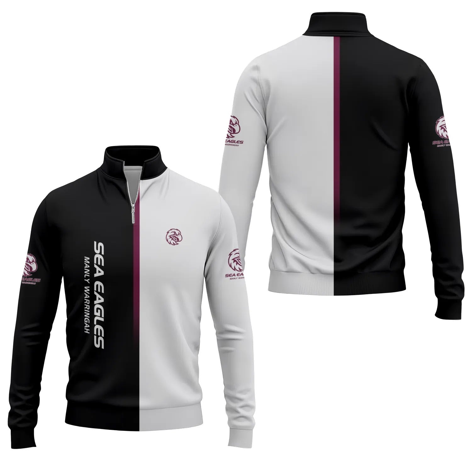Manly Warringah Sea Eagles Quarter-zip Pullover SC076
