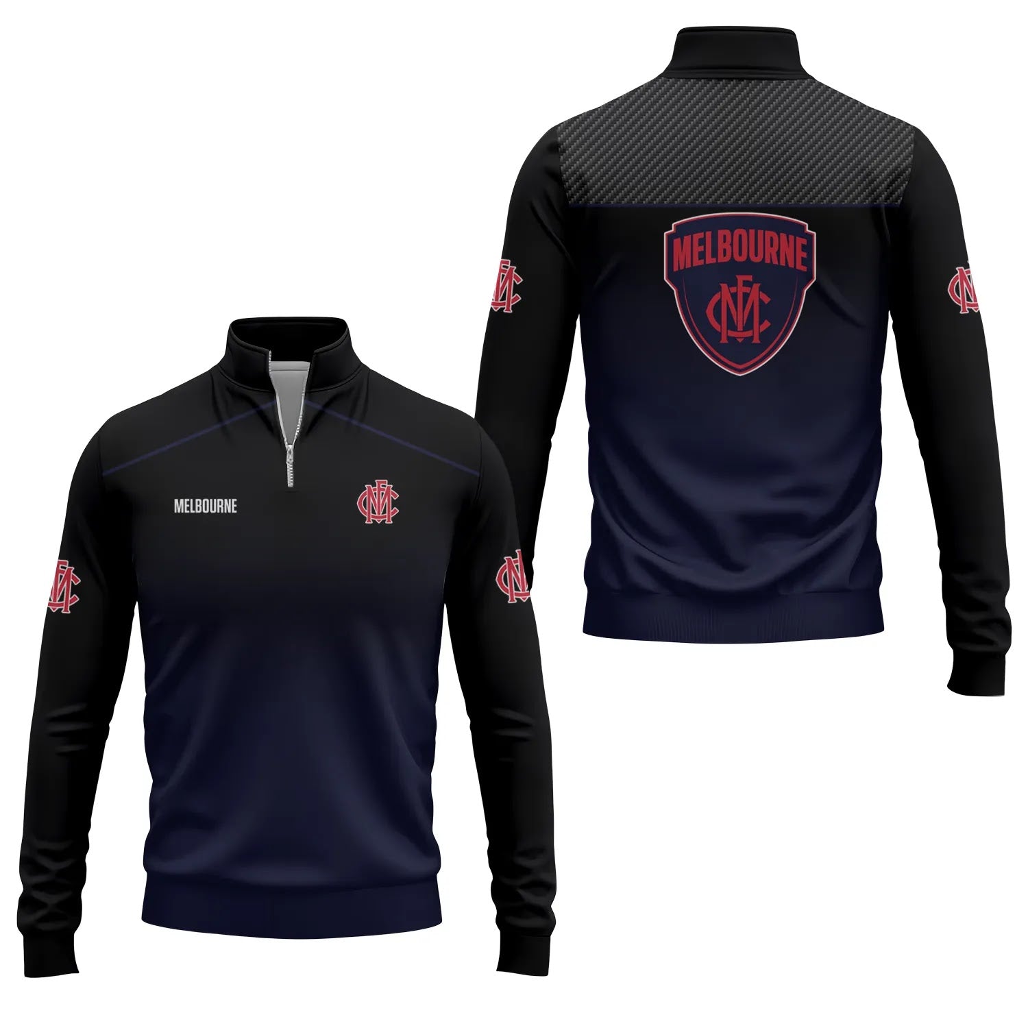 Melbourne Demons Quarter-zip Pullover SC001