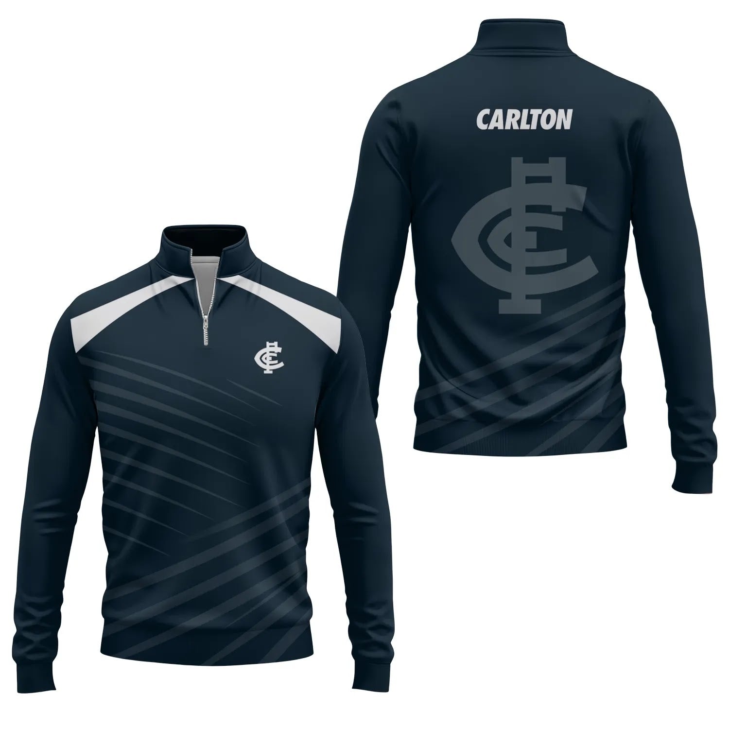 Carlton Blues Quarter-zip Pullover SC082