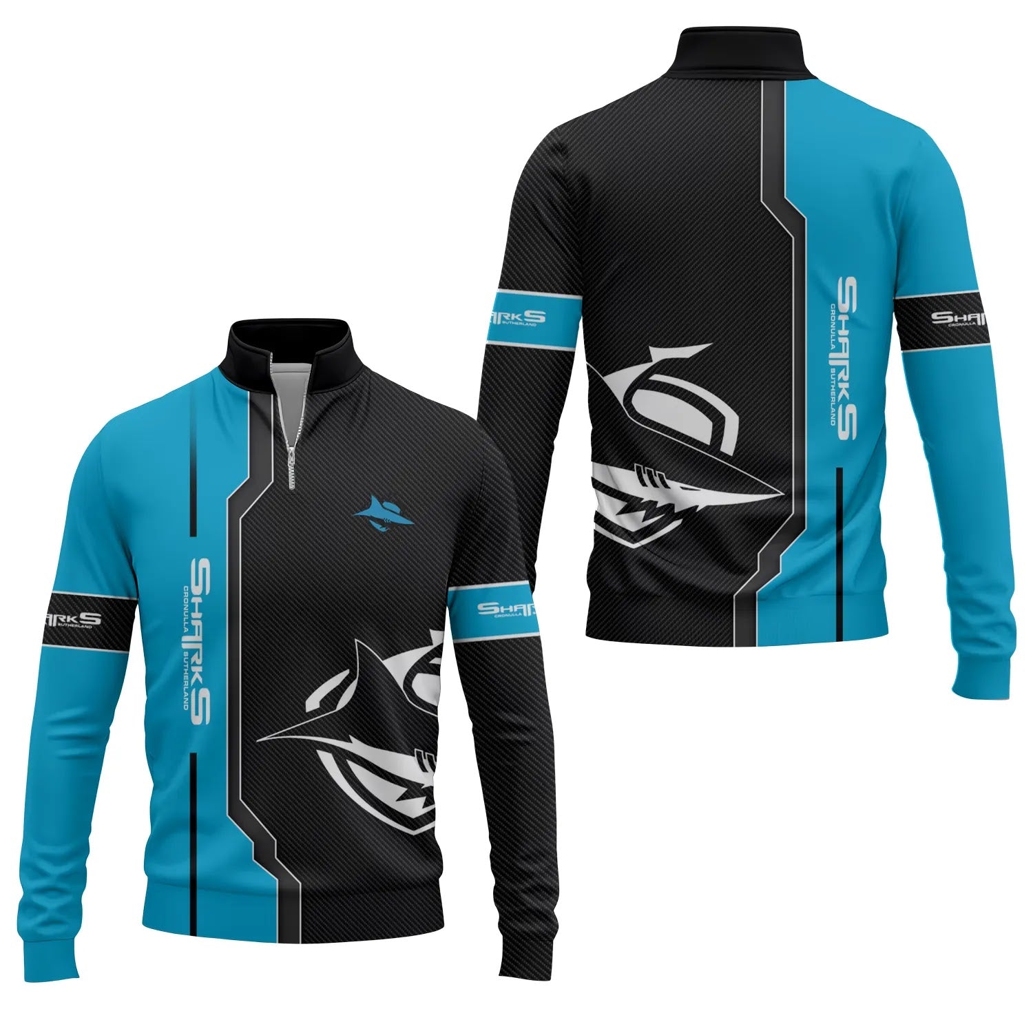 Cronulla-Sutherland Sharks Quarter-zip Pullover SC042