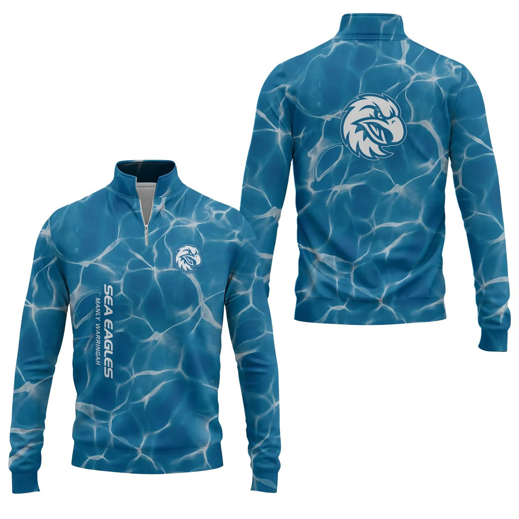 Manly Warringah Sea Eagles Quarter-zip Pullover SHW035