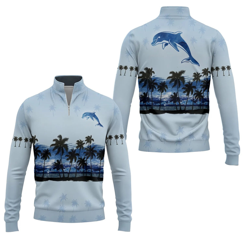 Dolphins Quarter-zip Pullover SHW016