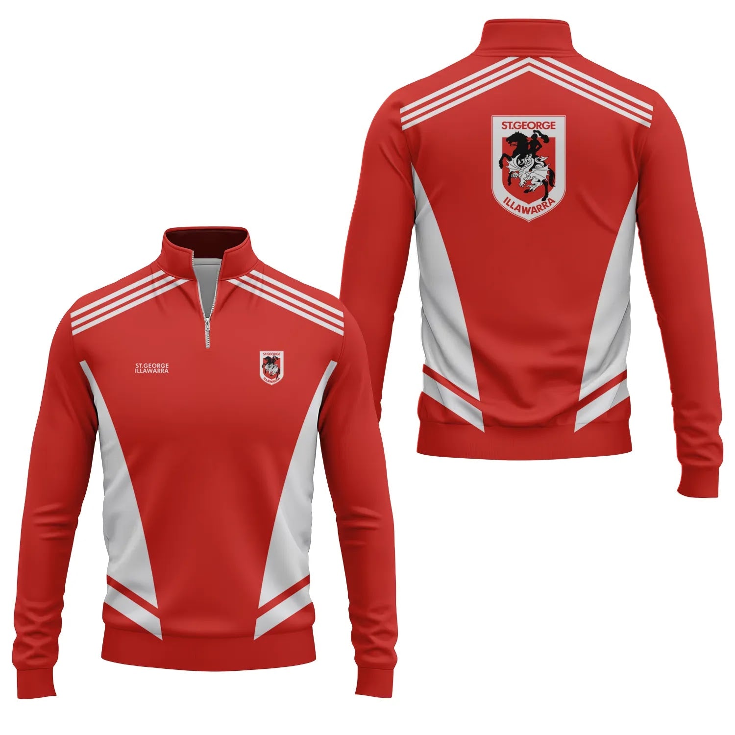 St George Illawarra Dragons Quarter-zip Pullover SC092