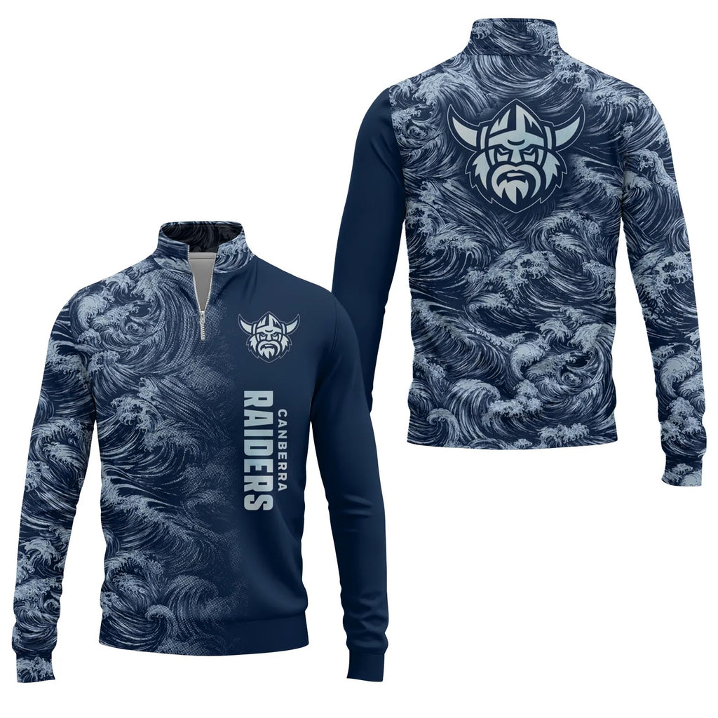 Canberra Raiders Quarter-zip Pullover SHW010