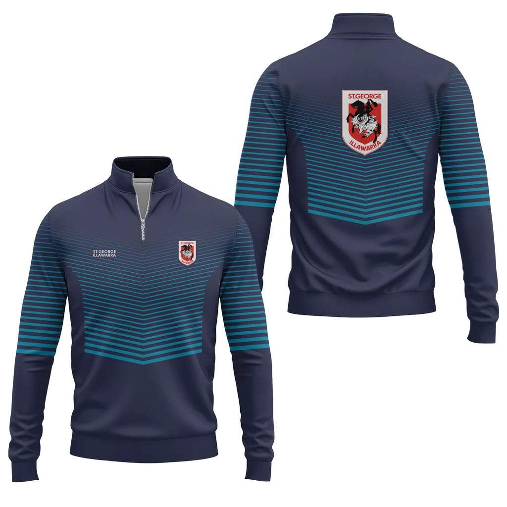 St George Illawarra Dragons Quarter-zip Pullover SC099