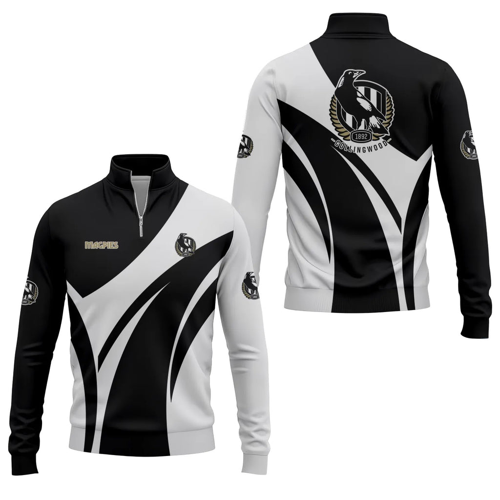 Collingwood Magpies Quarter-zip Pullover SC022