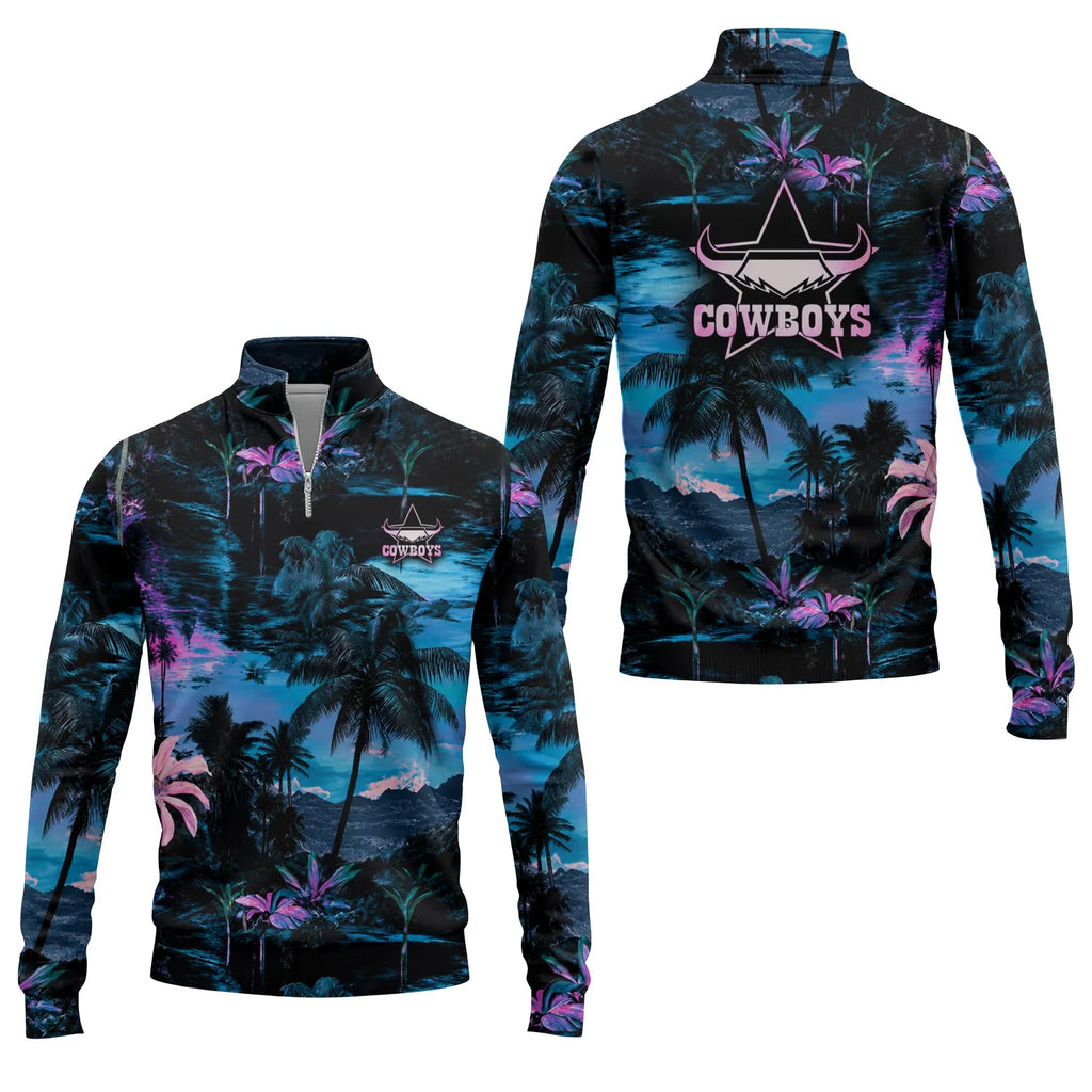 North Queensland Cowboys Quarter-zip Pullover SHW002