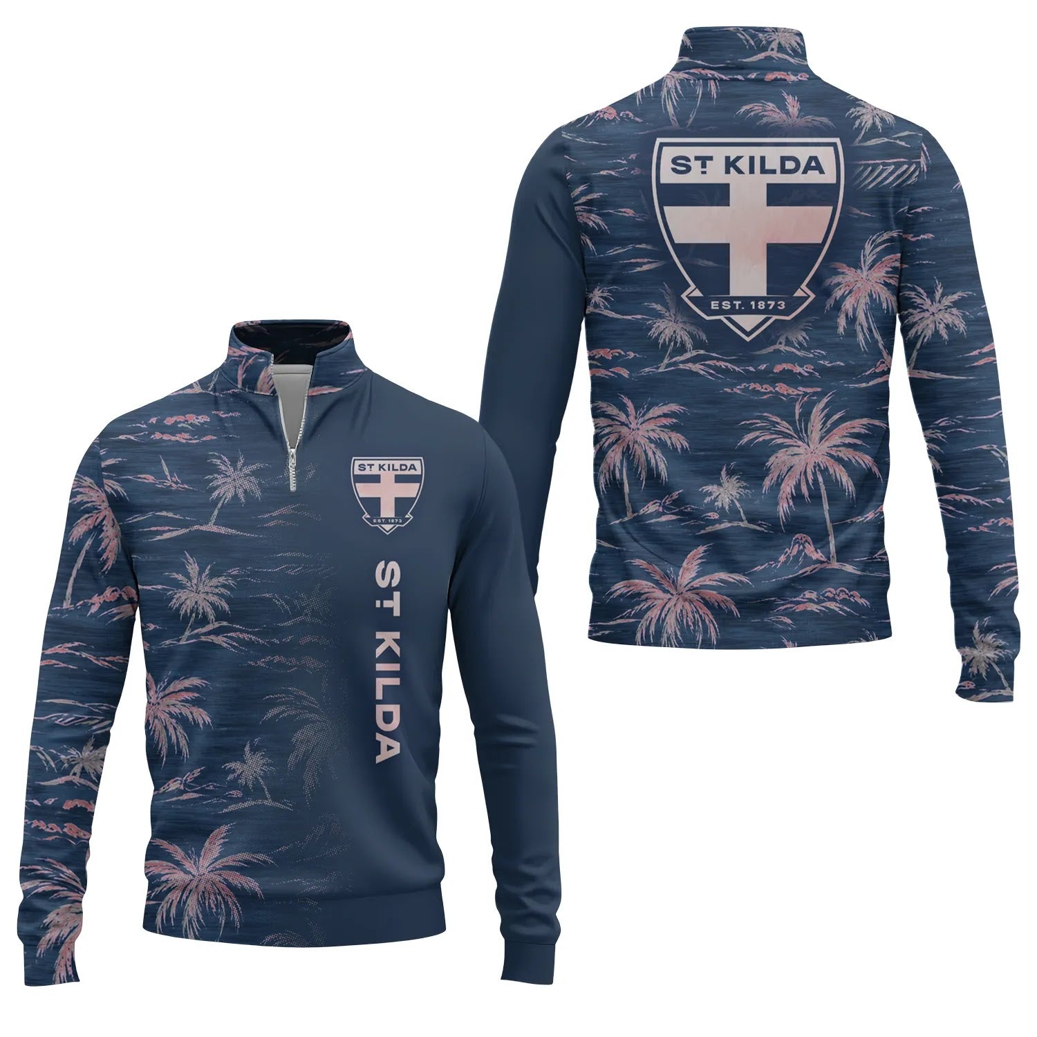 St Kilda Saints Quarter-zip Pullover SHW013