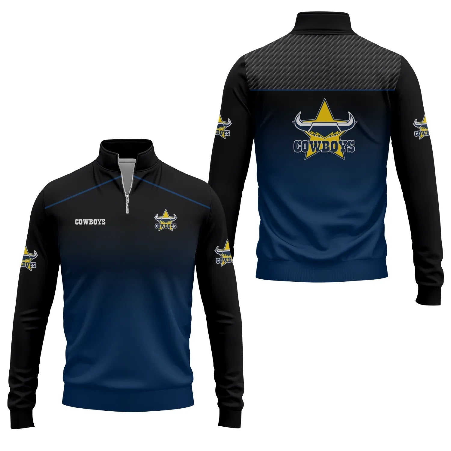 North Queensland Cowboys Quarter-zip Pullover SC001