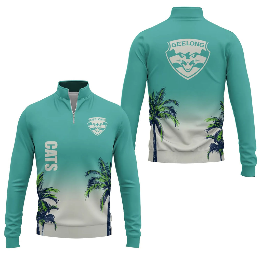 Geelong Cats Quarter-zip Pullover SHW020