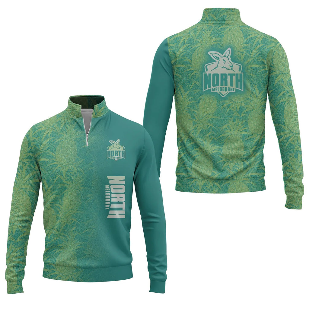 North Melbourne Kangaroos Quarter-zip Pullover SHW014