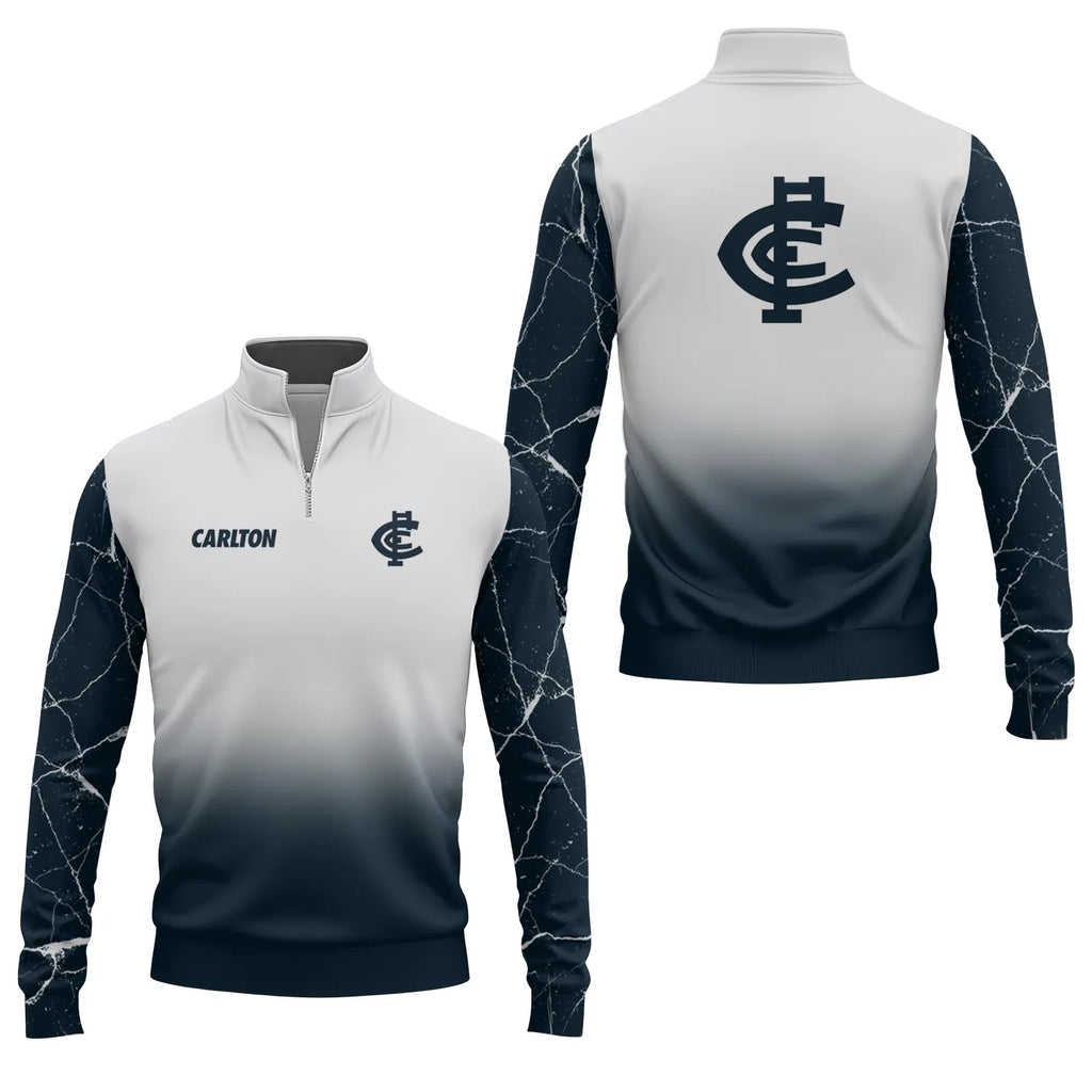 Carlton Blues Quarter-zip Pullover SC120