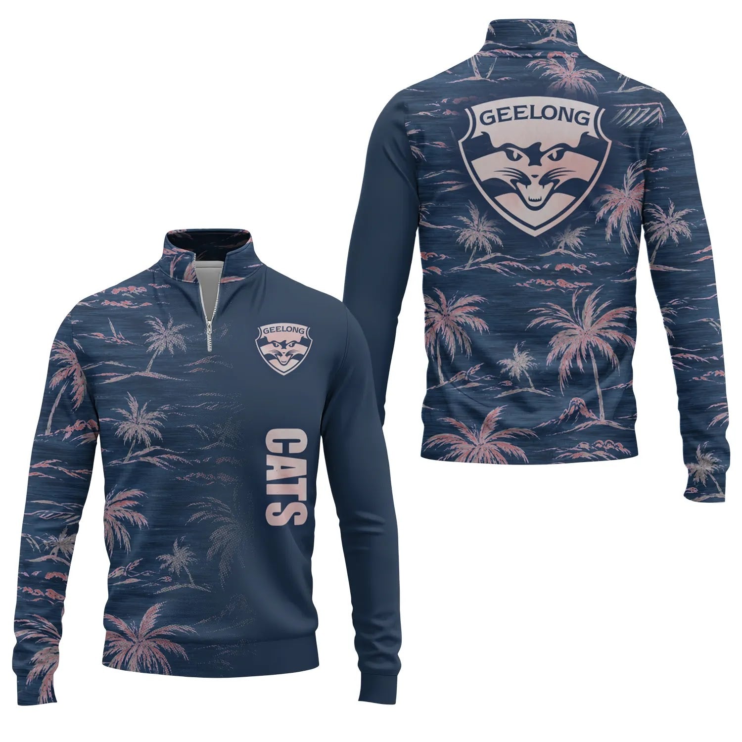 Geelong Cats Quarter-zip Pullover SHW013