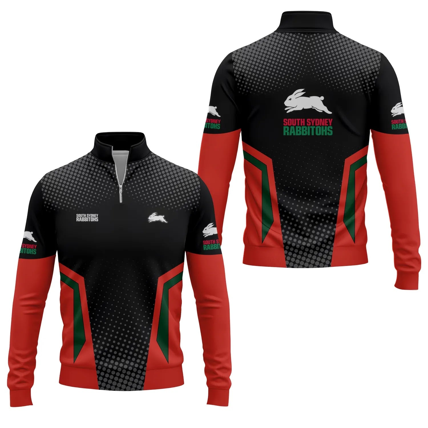 South Sydney Rabbitohs Quarter-zip Pullover SC032