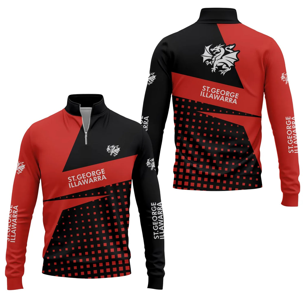St George Illawarra Dragons Quarter-zip Pullover SC083