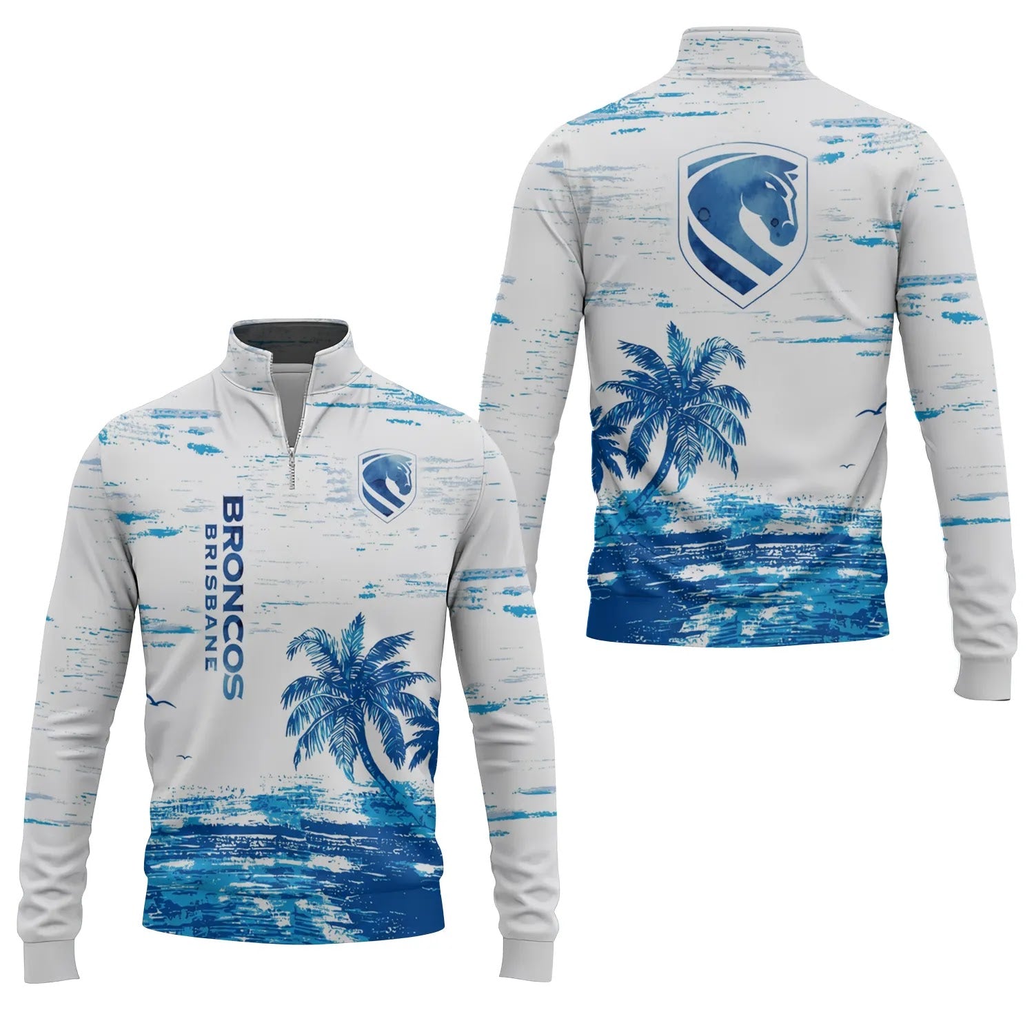 Brisbane Broncos Quarter-zip Pullover SHW069