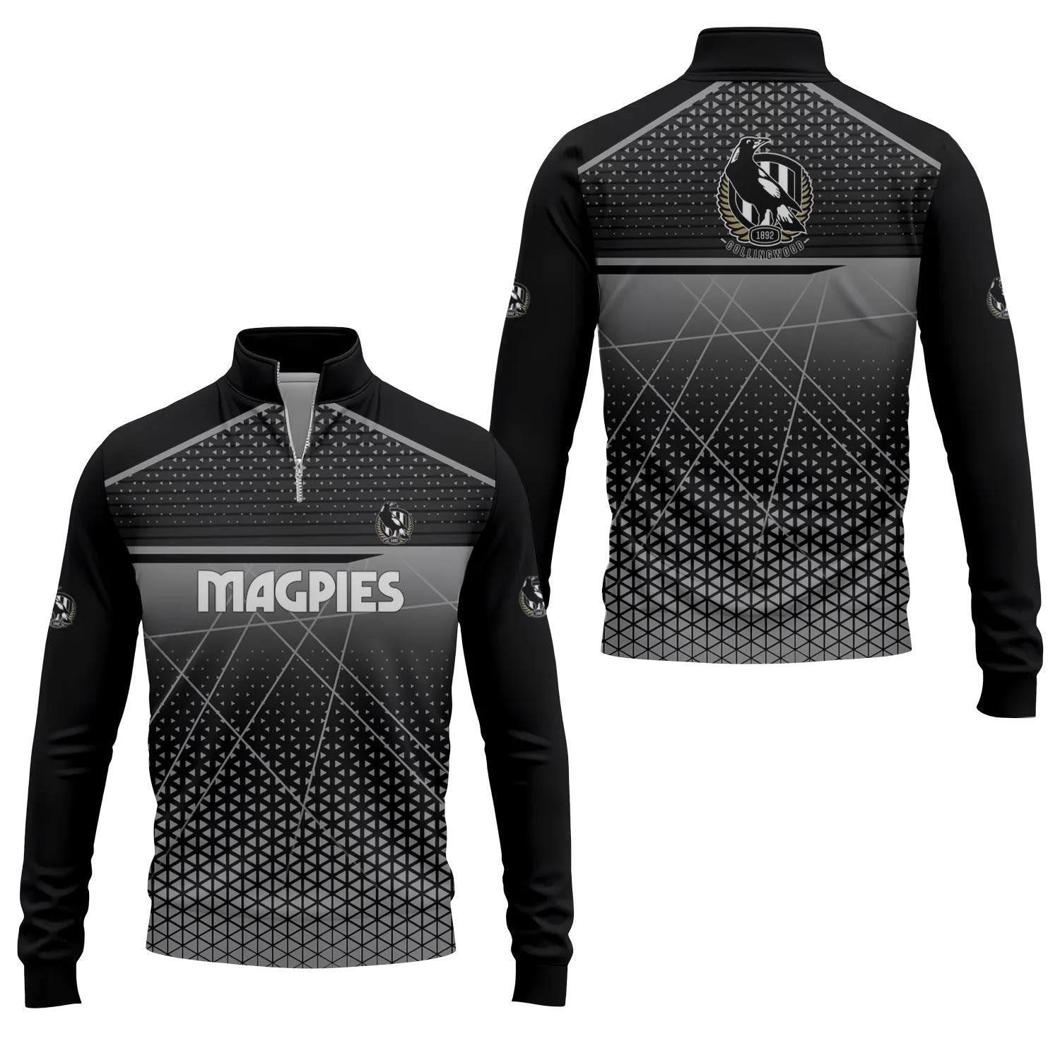 Collingwood Magpies Quarter-zip Pullover SC047