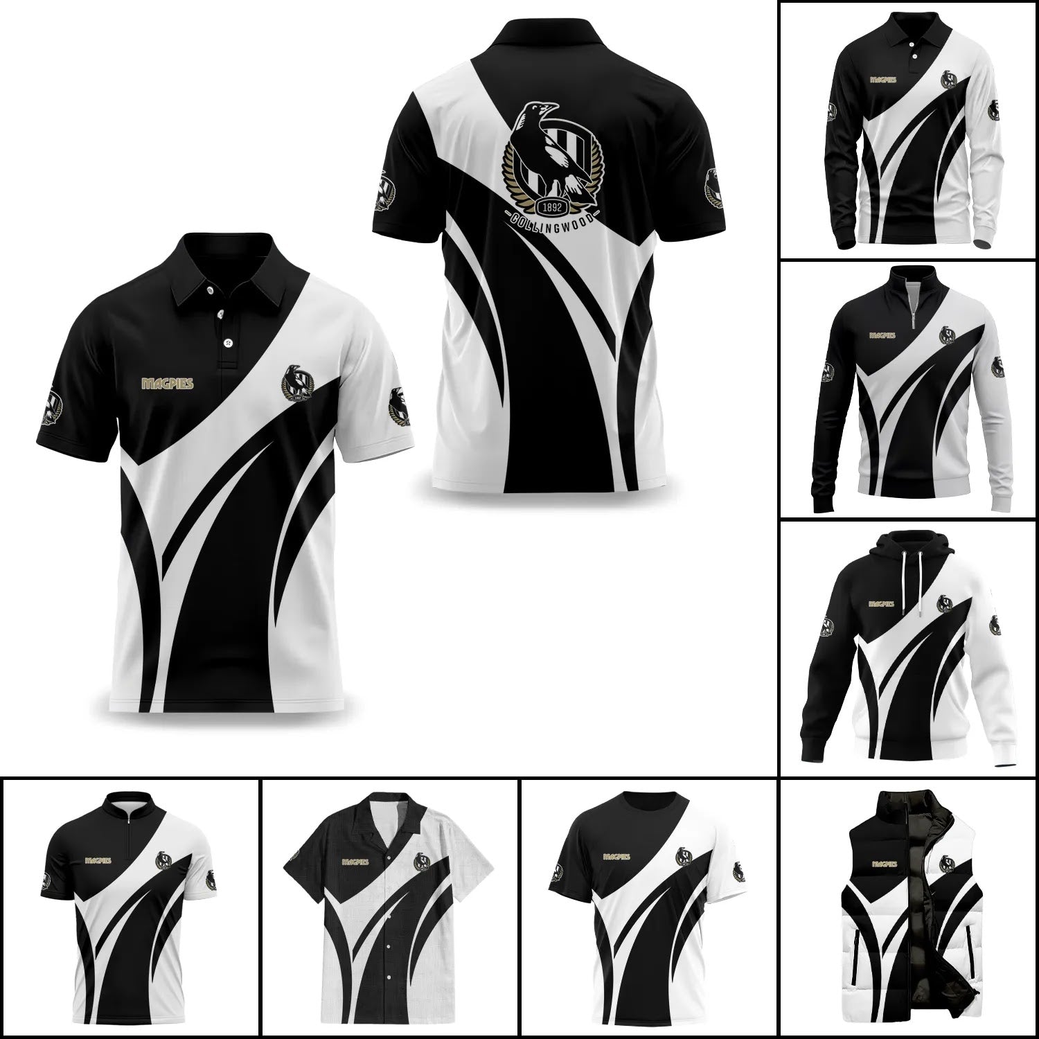 Collingwood Magpies Apparels SC022