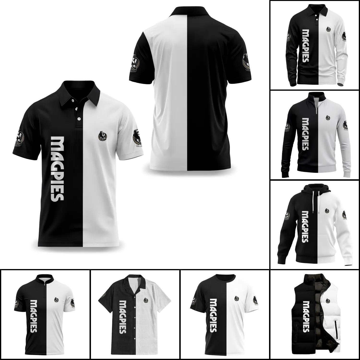 Collingwood Magpies Apparels SC076