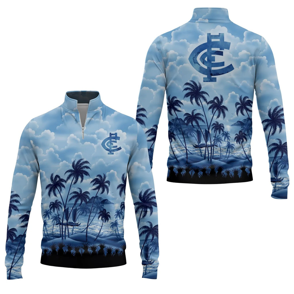 Carlton Blues Quarter-zip Pullover SHW018