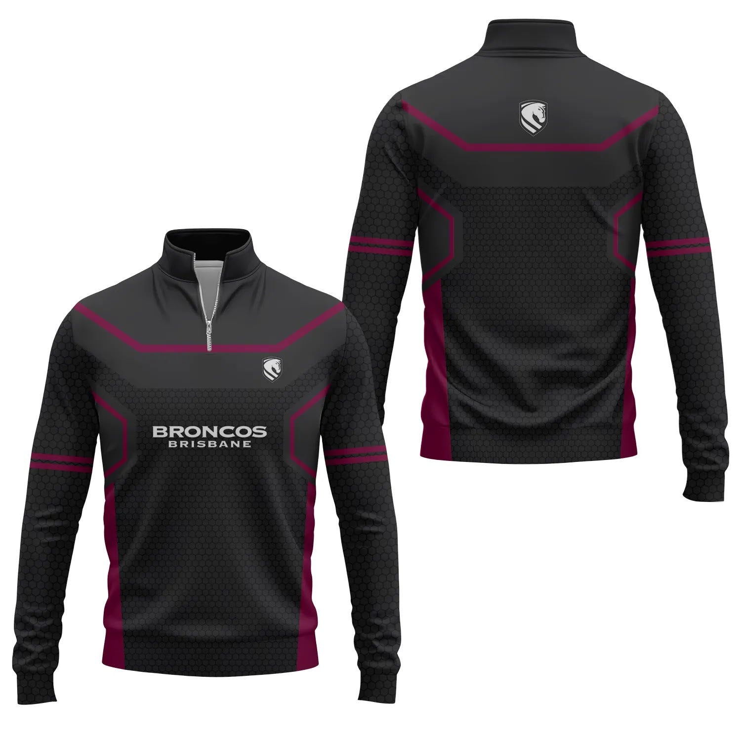 Brisbane Broncos Quarter-zip Pullover SC052