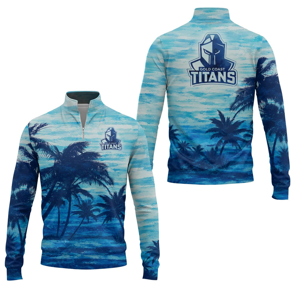 Gold Coast Titans Quarter-zip Pullover SHW048